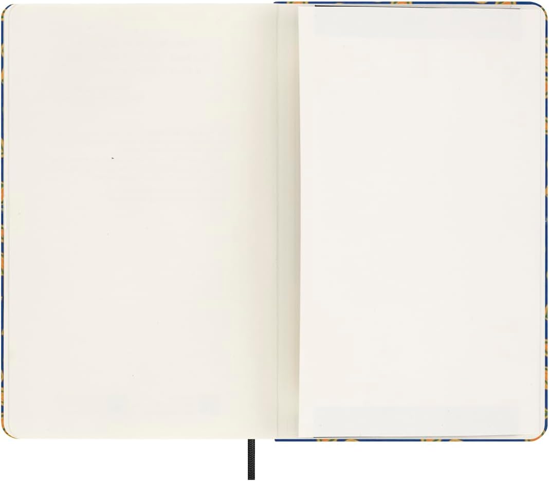 Moleskine Agenda Silk 12 Months, Weekly Undated Agenda, Hard Cover with Italian Silk from Mantero, Elastic Closure, with Gift Box, Size Large 21x13cm, Colour