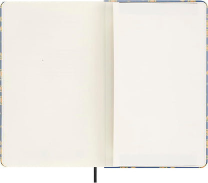 Moleskine Agenda Silk 12 Months, Weekly Undated Agenda, Hard Cover with Italian Silk from Mantero, Elastic Closure, with Gift Box, Size Large 21x13cm, Colour