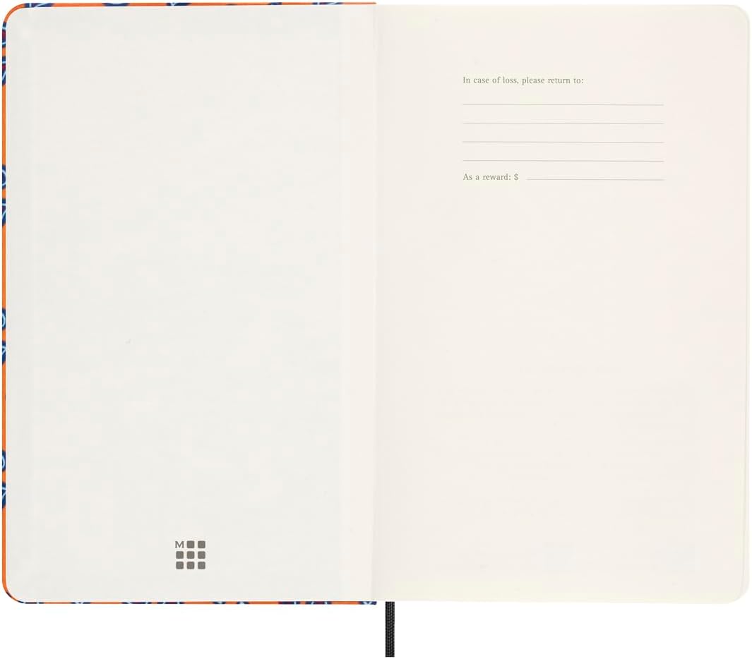 Moleskine Agenda Silk 12 Months, Weekly Undated Agenda, Hard Cover with Italian Silk from Mantero, Elastic Closure, with Gift Box, Size Large 21x13cm, Colour