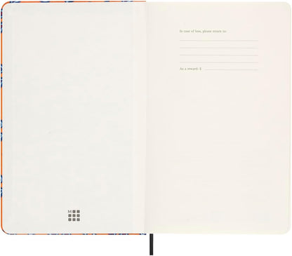 Moleskine Agenda Silk 12 Months, Weekly Undated Agenda, Hard Cover with Italian Silk from Mantero, Elastic Closure, with Gift Box, Size Large 21x13cm, Colour