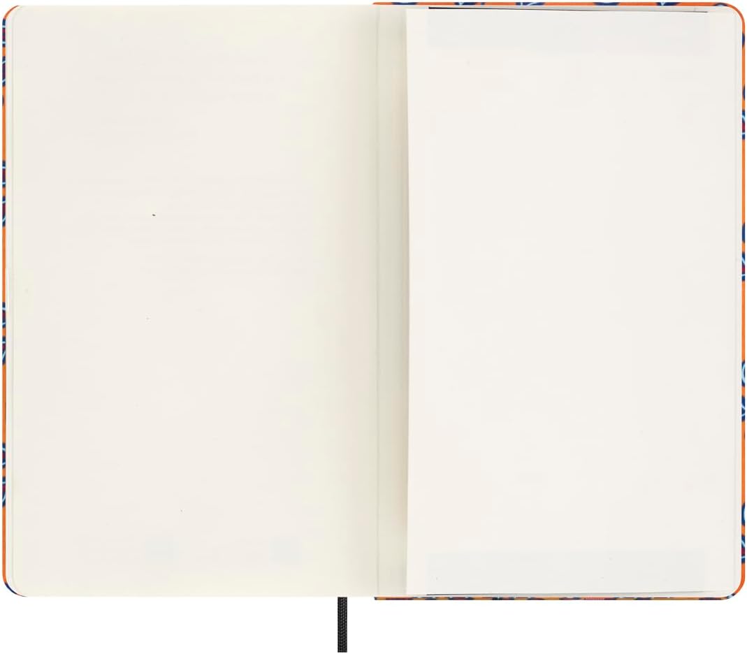 Moleskine Agenda Silk 12 Months, Weekly Undated Agenda, Hard Cover with Italian Silk from Mantero, Elastic Closure, with Gift Box, Size Large 21x13cm, Colour