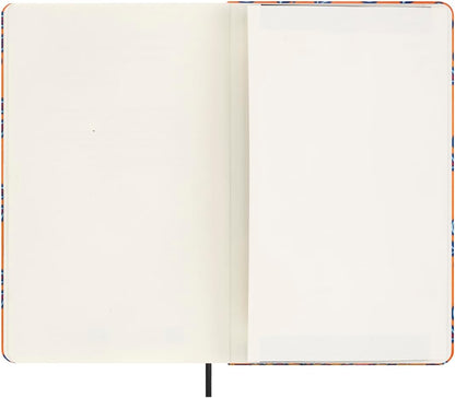 Moleskine Agenda Silk 12 Months, Weekly Undated Agenda, Hard Cover with Italian Silk from Mantero, Elastic Closure, with Gift Box, Size Large 21x13cm, Colour