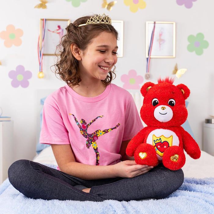 Care Bears Mittelgroßer Bär des Schicksals Plüschtier 35 cm, süßes Plüschtier zum Sammeln, Plüschtier für Jungen und Mädchen, Plüschtier für Kinder ab 4, 5, 6, 7 Jahren und älter