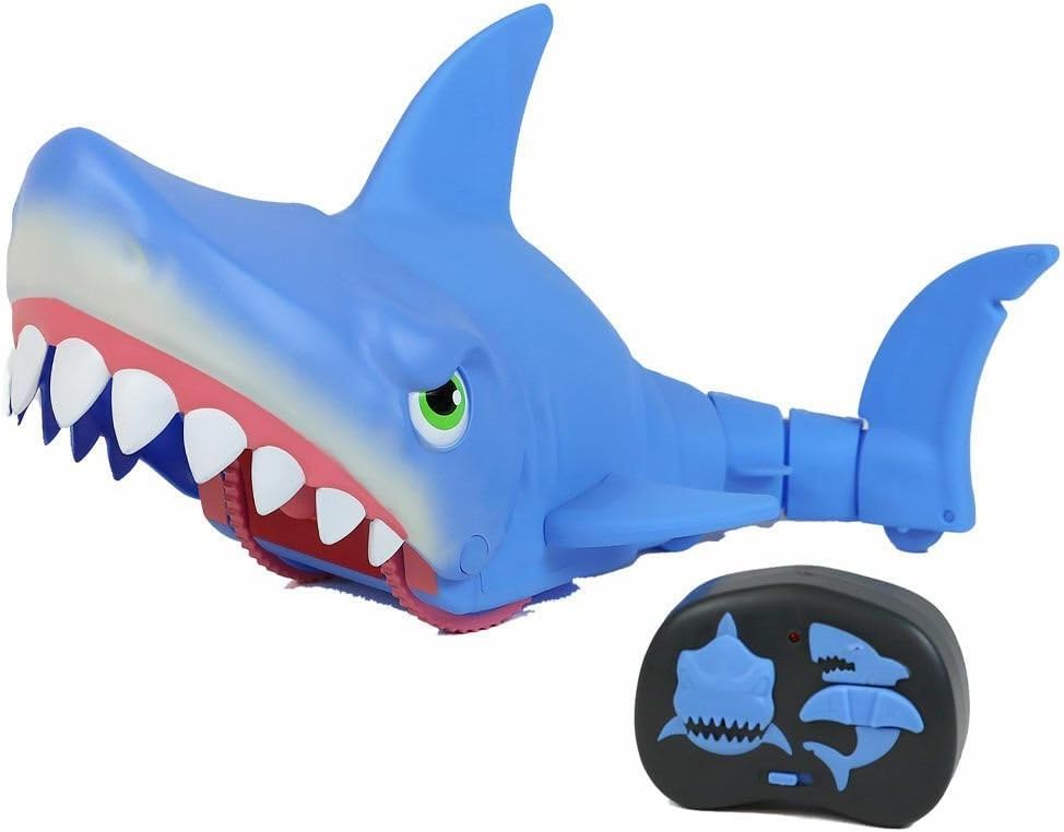 Sky Rocket Mega Chomp Shark Remote Control Toy with Simple to use Controller and Automated Chomping Action, Suitable for Boys and Girls Ages 4+
