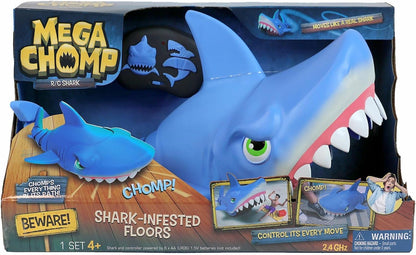 Sky Rocket Mega Chomp Shark Remote Control Toy with Simple to use Controller and Automated Chomping Action, Suitable for Boys and Girls Ages 4+