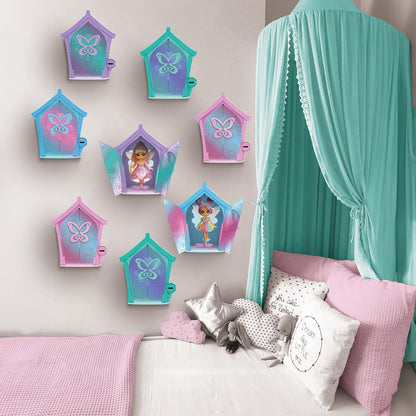 Pixie Flitzies Dream Pixie Doll Including House with Doors that Open, 13cm Scented Doll with Hairbrush, Notebook and Collector Sheet, Suitable for Kids Aged 3+