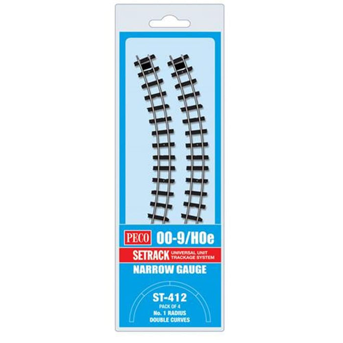 Peco ST-412 Setrack Double Curve Track Radius 1 228mm (4