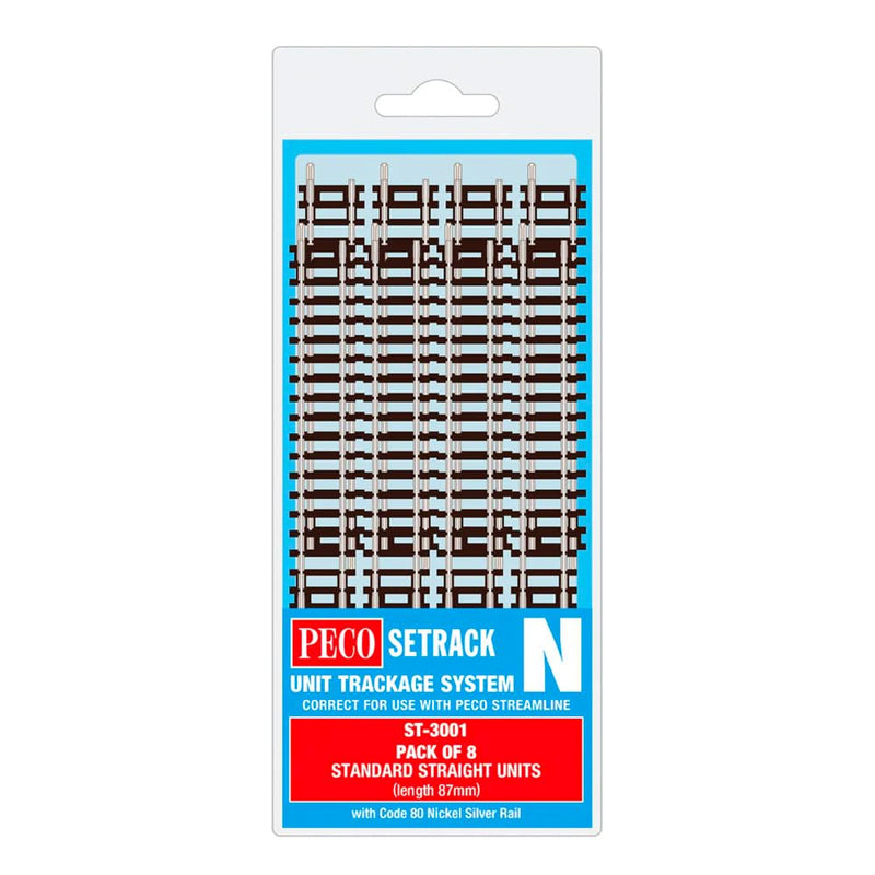 ST-3001 Setrack Standard Straight Track 87mm (8