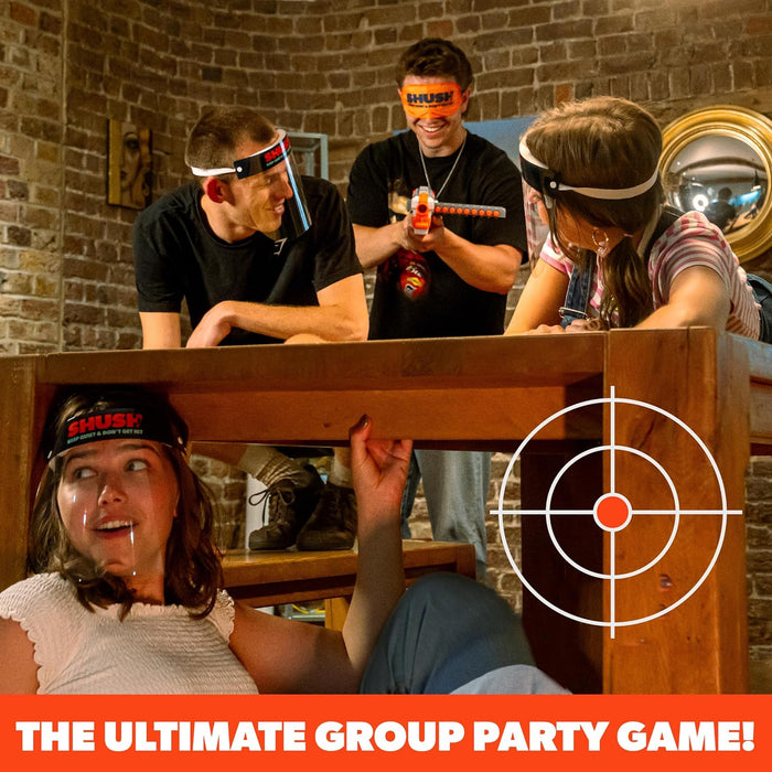 Shush: The Shooting Party Game | Ages 7+ | 2-8 Players | TikTok Sensation | Keep Quiet & Don't Get Hit | For Families, Kids, Teens & Adults | Fun Family Action Game Nights Play Indoor & Outdoor