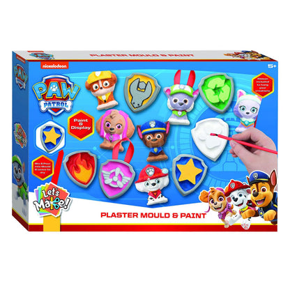 Paw Patrol Plaster Mould & Paint Figure Set