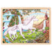 GOKI- Encaje Unicornio Unicorn Puzzles de Madera, Multicolor (57366