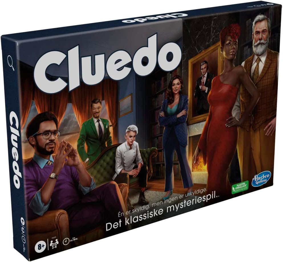 Hasbro Gaming Cluedo Board Game New Cluedo Game for 2-6 Players, Mystery Games, Detective Games. Family Games for Kids and Adults (Dish