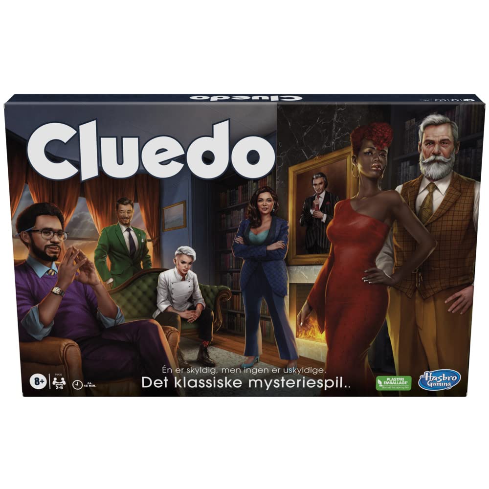 Hasbro Gaming Cluedo Board Game New Cluedo Game for 2-6 Players, Mystery Games, Detective Games. Family Games for Kids and Adults (Dish