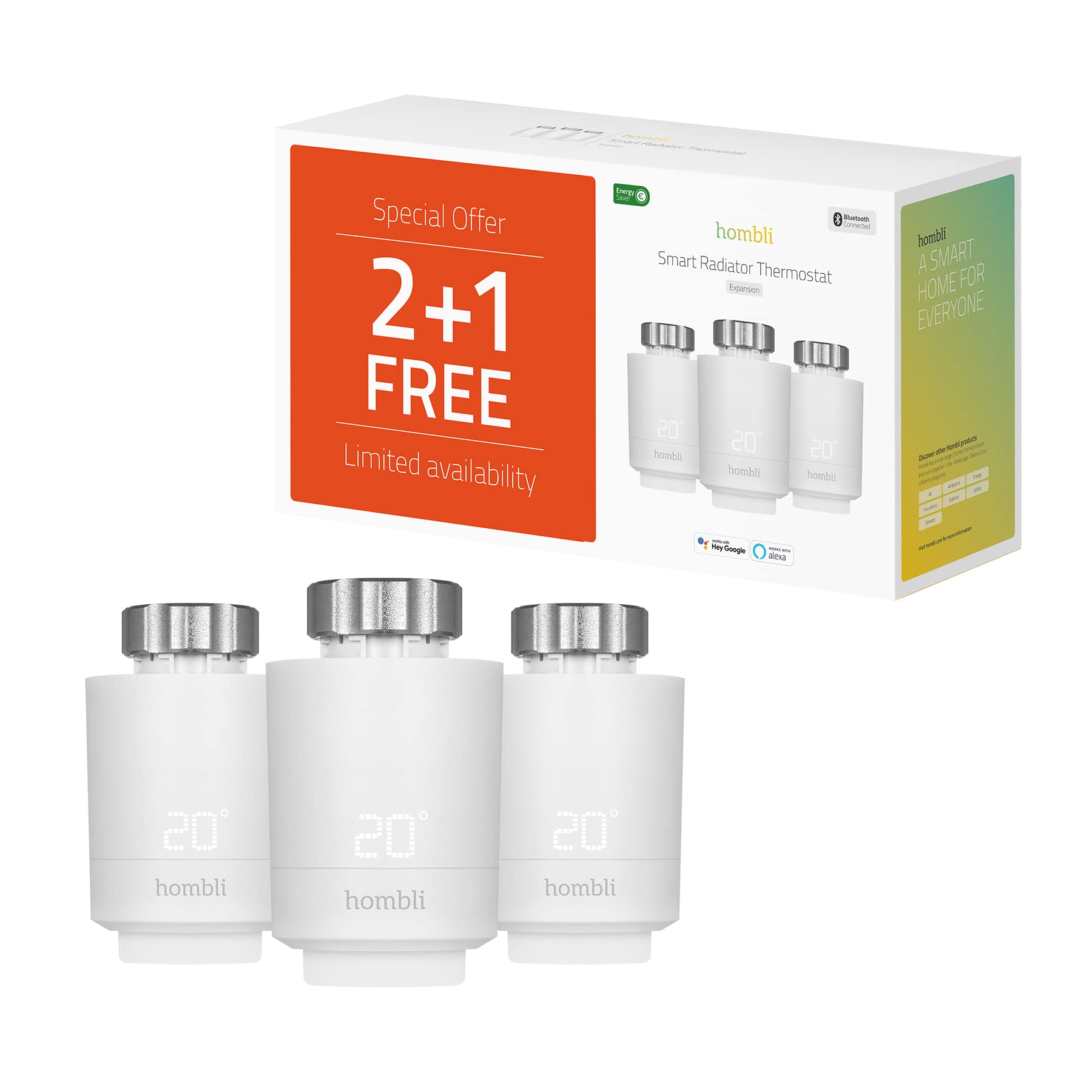 Hombli - Smart Radiator Thermostat Expansion pack (2+1
