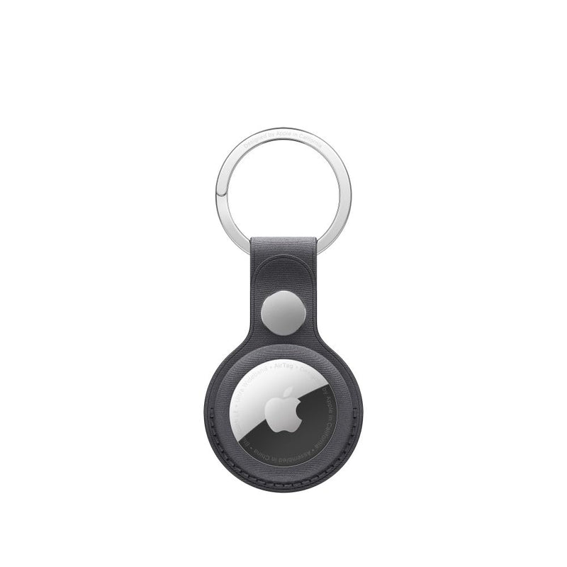 Airtag Fine Woven Key Ring Black