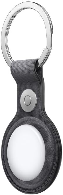 Airtag Fine Woven Key Ring Black