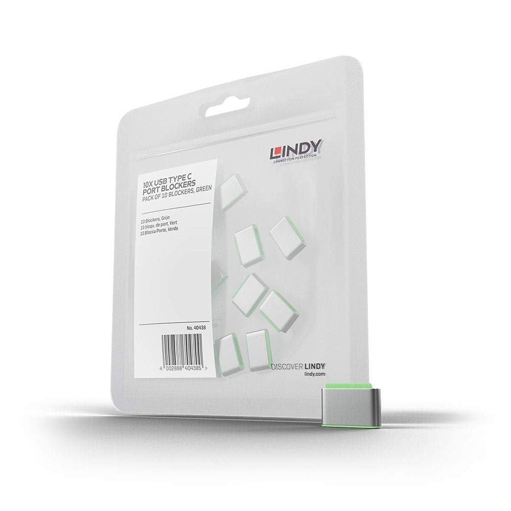 LINDY USB Type C Port Blockers (Without Key) - Pack of 10