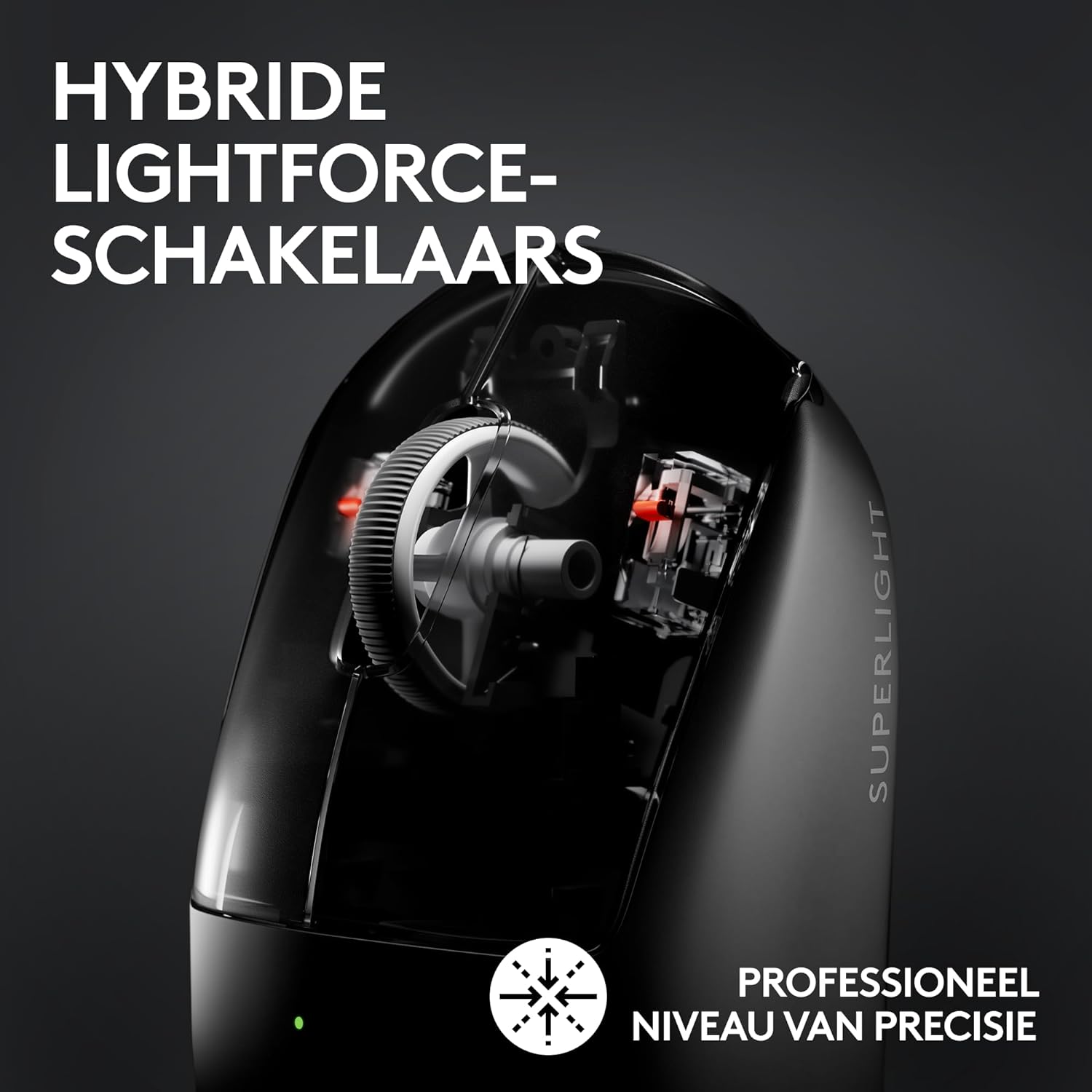 Logitech G PRO X SUPERLIGHT 2 kabellose Gaming-Maus, West Europa Verpackung, 60 g Pro-Grade-Maus 5 programmierbaren Tasten, 44K-DPI-Sensor, 8.000 Hz Signalrate, USB-C-Ladefunktion für PC/Mac - Schwarz