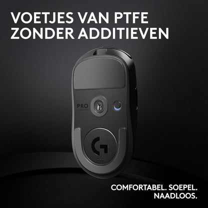 Logitech G PRO X SUPERLIGHT 2 kabellose Gaming-Maus, West Europa Verpackung, 60 g Pro-Grade-Maus 5 programmierbaren Tasten, 44K-DPI-Sensor, 8.000 Hz Signalrate, USB-C-Ladefunktion für PC/Mac - Schwarz