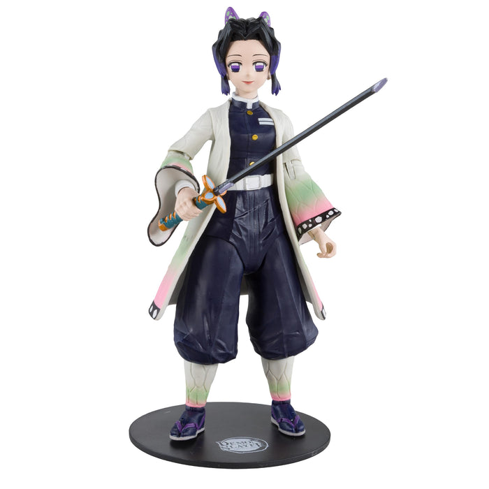 McFarlane Toys Demon Slayer Shinobu Kocho 7-Inch Action Figure - Incredibly Detailed Collectible with Ultra Articulation, Sword, Flame Effect, and Demon Slayer Theme