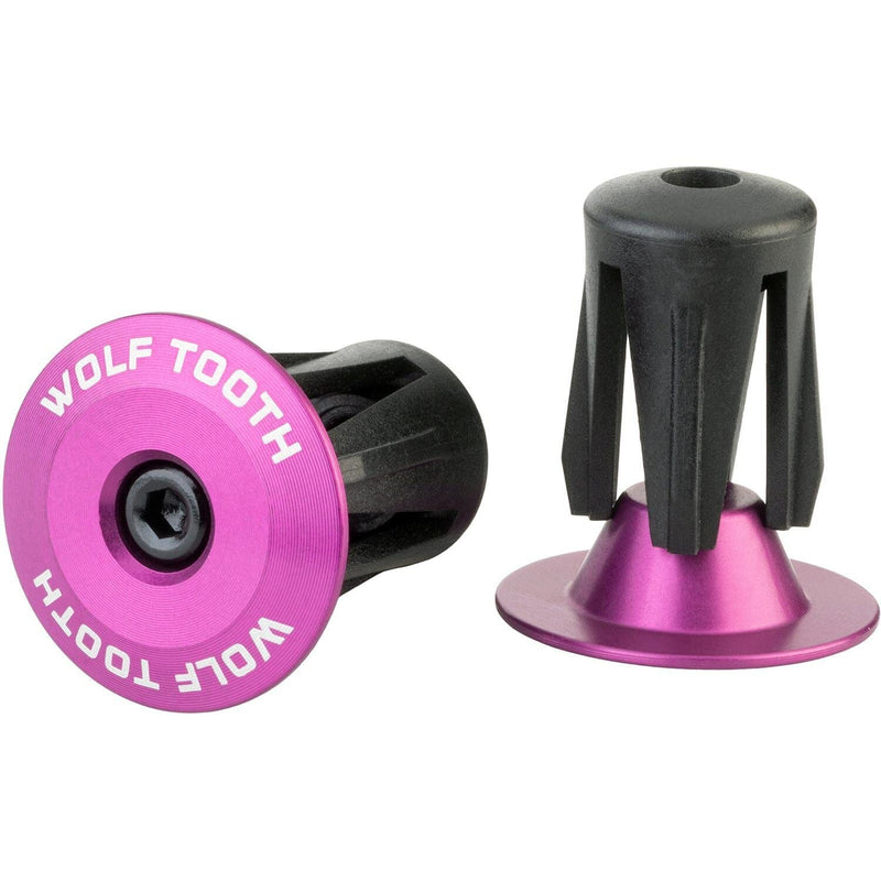 Wolf Tooth Alloy Bar End Plugs Purple One Size
