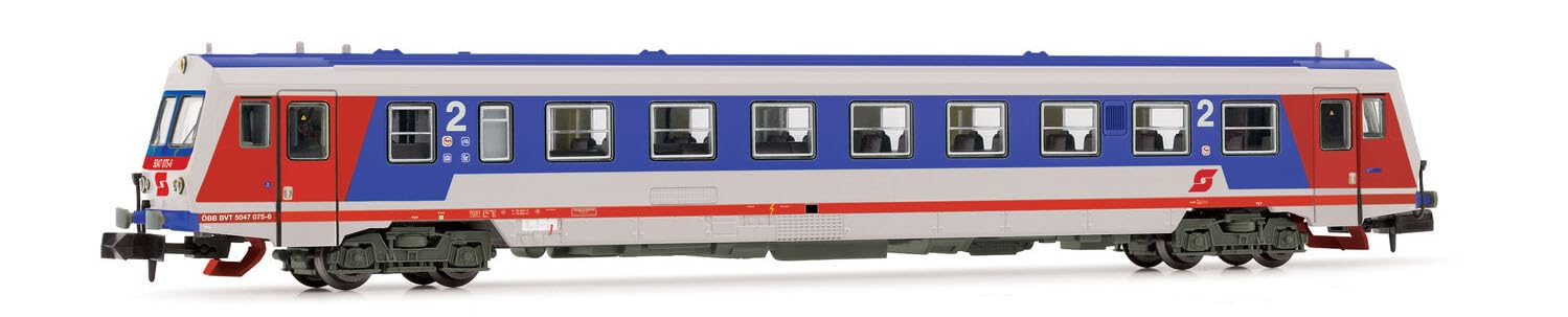 Öbb Class 5047 Diesel Railcar Grey Red Blue Livery Old Öbb Logo Ep Iv-V