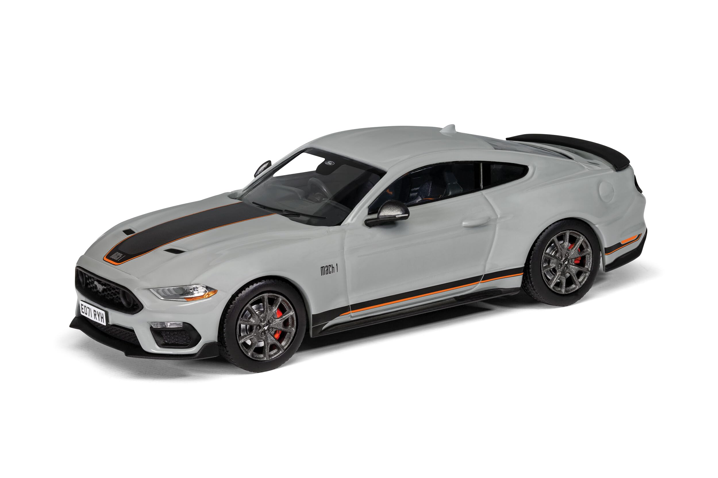 Corgi Hornby Hobbies LTD Va15501 Ford Mustang Mk6 Mach 1, Fighter Jet Gray Die-Cast-Vanguard, Grey, 1:43 Scale