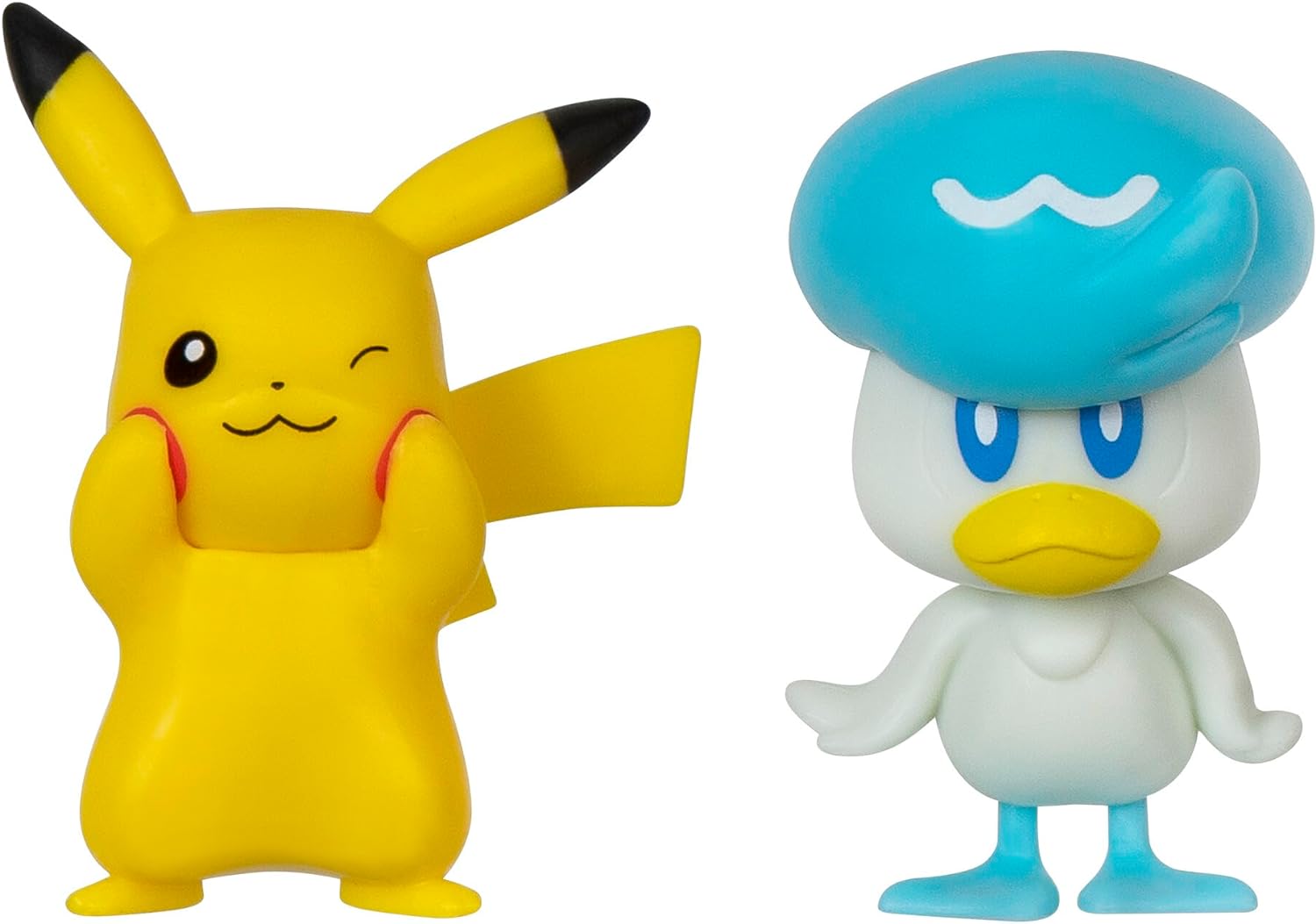 Pokémon Battle Figure First Partner 2 Pack - 2-Inch Quaxly and Pikachu Battle Figures with Authentic Details