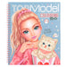 Depesche 12434 TOPModel Cutie Star - Libro para Colorear con 40 páginas diseñar Conjuntos de Moda y una Hoja Pegatinas