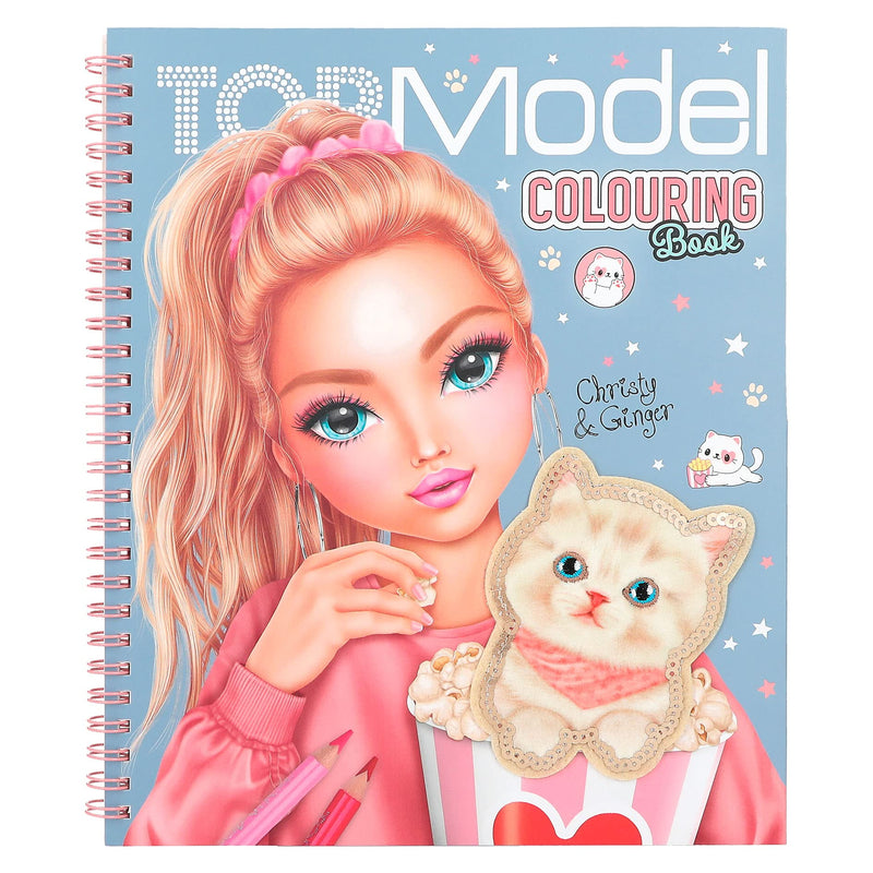 Depesche 12434 TOPModel Cutie Star - Libro para Colorear con 40 páginas diseñar Conjuntos de Moda y una Hoja Pegatinas