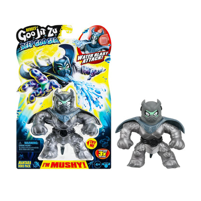 Heroes of Goo Jit Zu Deep Goo Sea Mantara Hero Pack. Super Mushy, Goo Filled Toy. With Water Blast Attack Feature. Stretch Him 3 Times His Size!