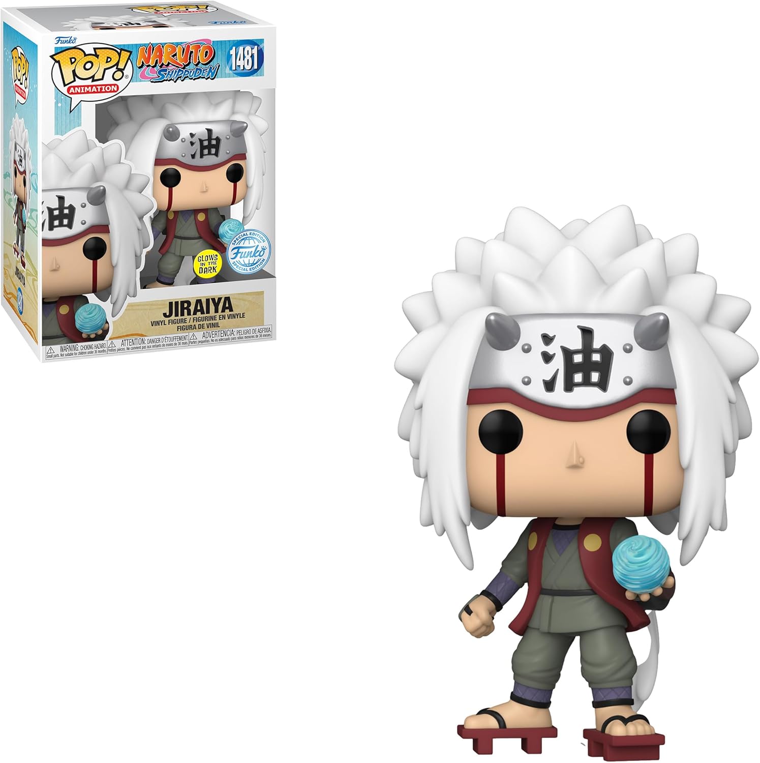 Funko Pop Naruto Shippuden : Jiraiya with Rasengan Glow-in-The-Dark Special Edition