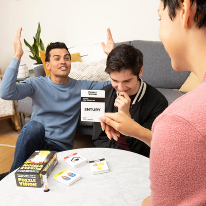 WHAT DO YOU MEME? 7039 Vision-The Picture Puzzle Guess The Phrase Party Game, Black