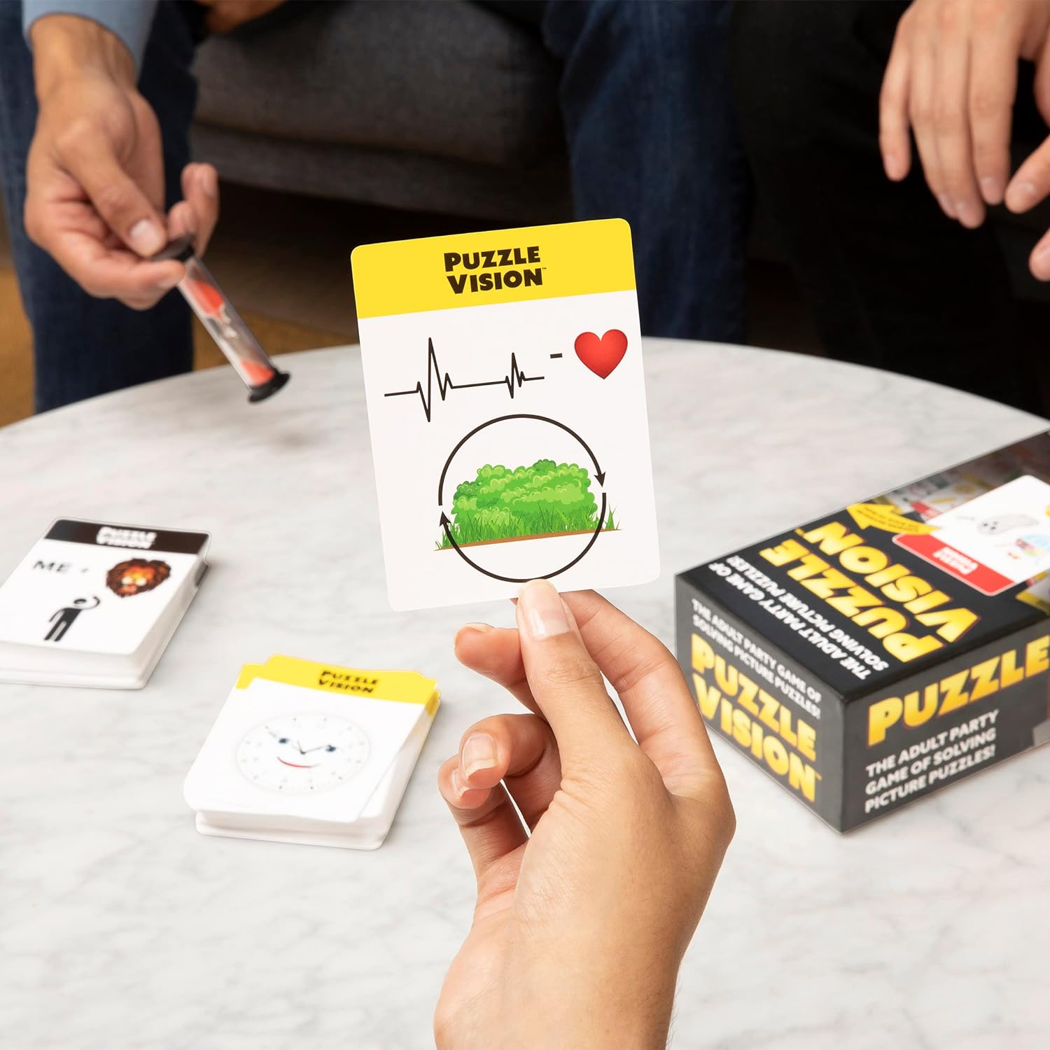 WHAT DO YOU MEME? 7039 Vision-The Picture Puzzle Guess The Phrase Party Game, Black
