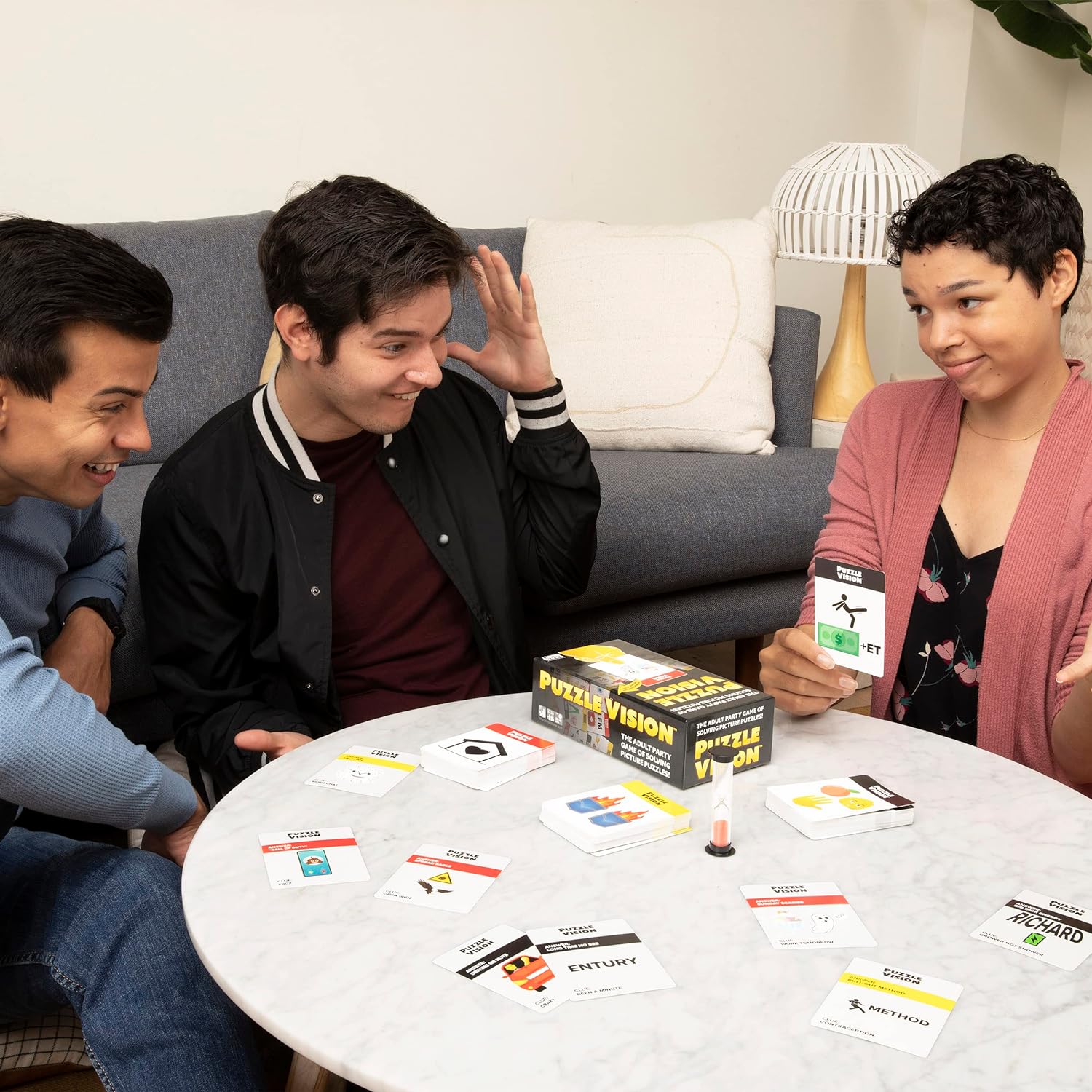 WHAT DO YOU MEME? 7039 Vision-The Picture Puzzle Guess The Phrase Party Game, Black