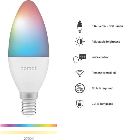 Hombli - E14 Smart Bulb Rgb And Cct