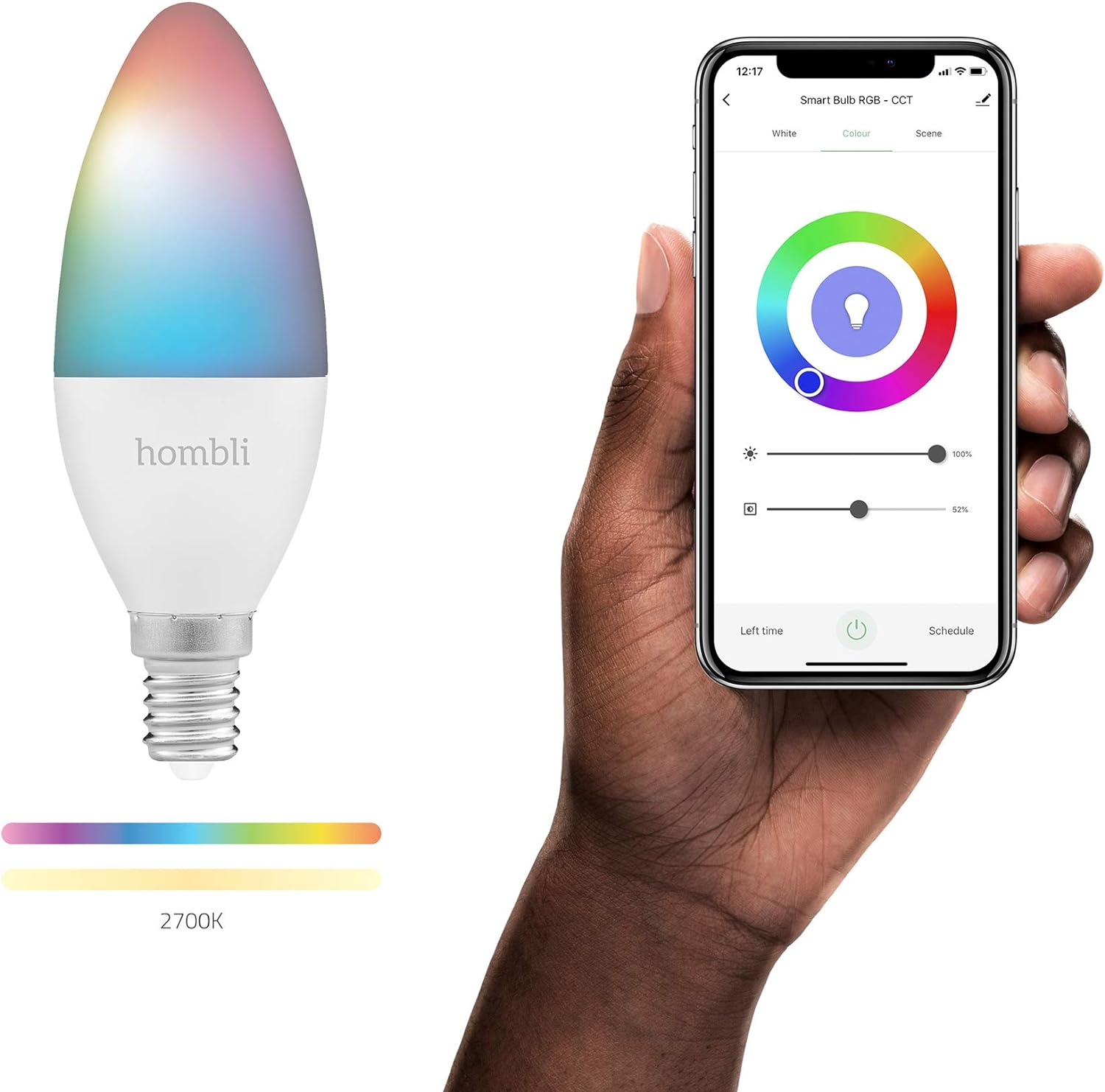 Hombli - E14 Smart Bulb Rgb And Cct