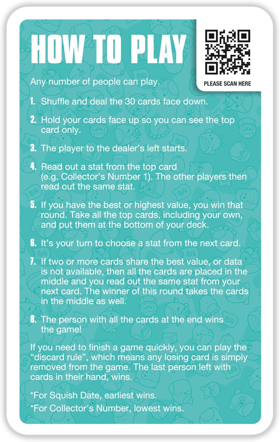 Top Trumps Squishmallows Specials Card Game, play with Cam the Cat, Leonard the Lion, Gordon the Shark, travel game, great educational gift for ages 6 plus