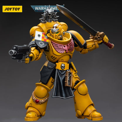 Joy Toy (CN) Warhammer 40k figurine 1/18 Imperial Fists Lieutenant with Power Sword 12 cm