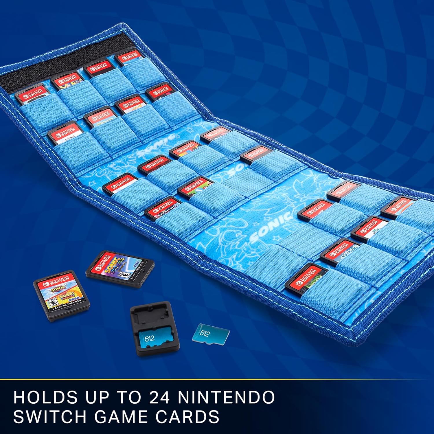 PowerA TriFold Game Card Holder for Nintendo Switch - Sonic Kick