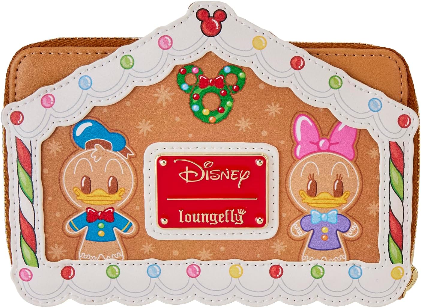 Loungefly Disney Mickey & Friends Gingerbread House Zip Around Wallet