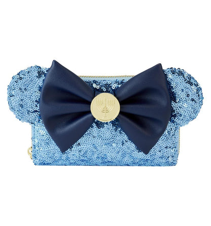 Loungefly x Disney Minnie Hanukkah Menorah Zip Around Wallet -Disneybound Disney Lover Christmas Gift