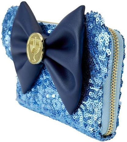 Loungefly x Disney Minnie Hanukkah Menorah Zip Around Wallet -Disneybound Disney Lover Christmas Gift