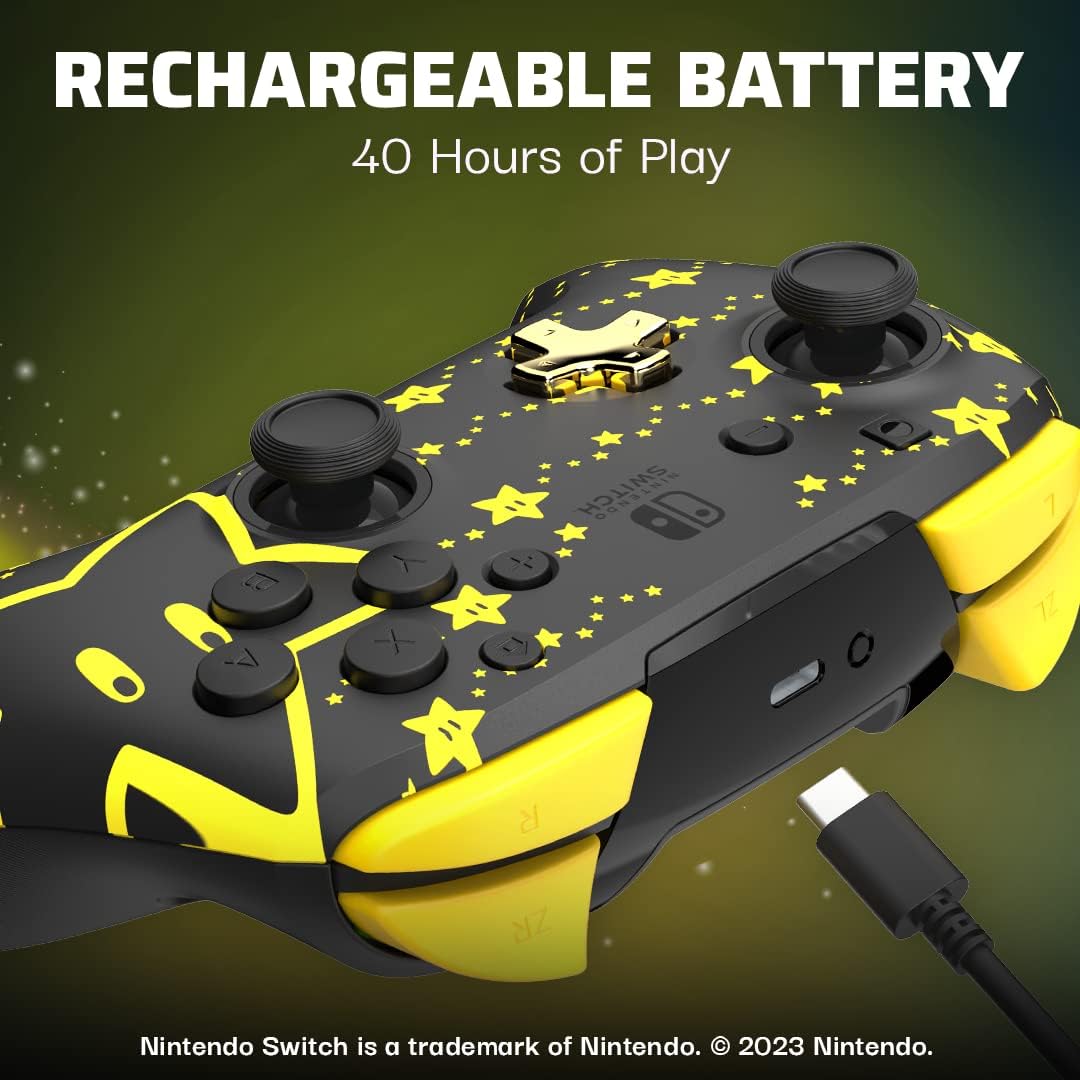 PDP REMATCH GLOW Draadloze Controller Mario Stars