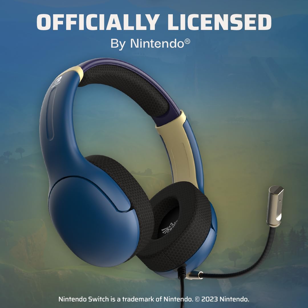 PDP Airlite Headset Wired Hyrule Blue