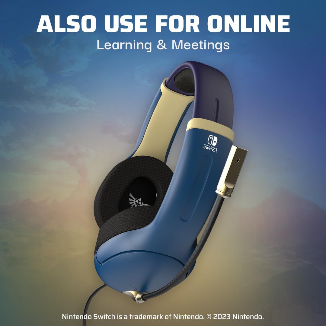 PDP Airlite Headset Wired Hyrule Blue