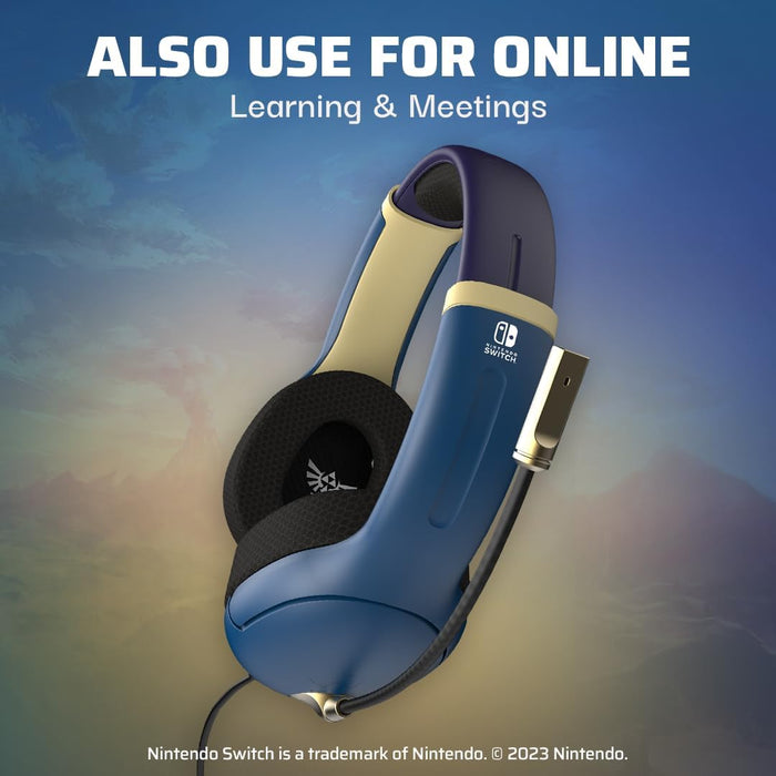 PDP Airlite Headset Wired Hyrule Blue