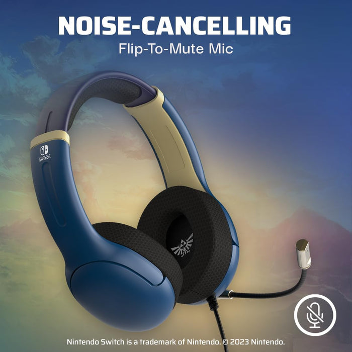 PDP Airlite Headset Wired Hyrule Blue