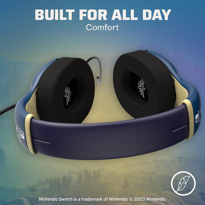 PDP Airlite Headset Wired Hyrule Blue