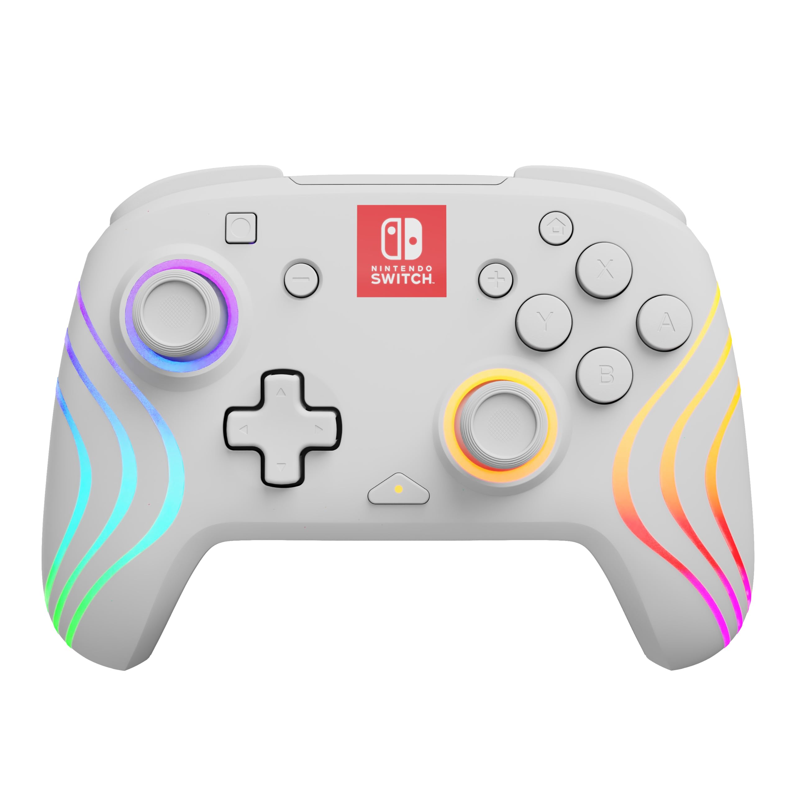 PDP Afterglow Wave Wireless Controller White Nintendo Switch Prismatic White